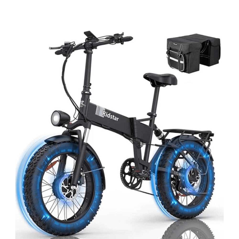 ltm-product-127-image-1 Folding Ebikes for Adults Ridstar 750W Motor 48V 14AH Removable Battery 20 X 4.0 Fat Tire Shimano 7-Speed 19.8MPH Electric Bike - Image 1