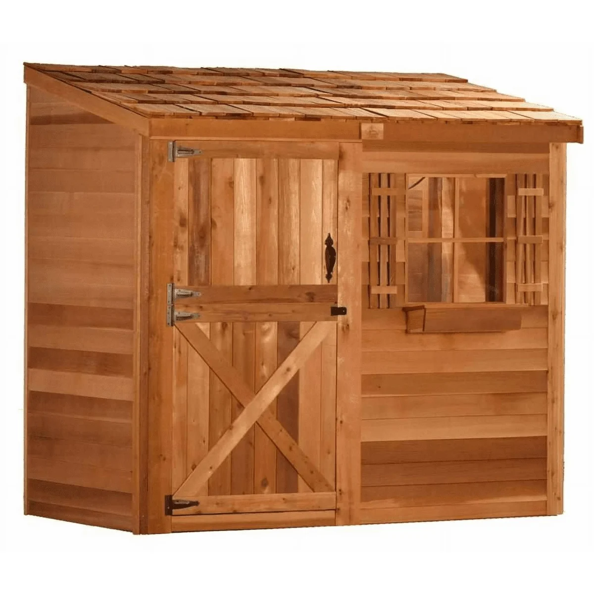 ltm-product-236-image-1 Cedarshed Bayside 8×4 Lean To Storage Shed - Image 1