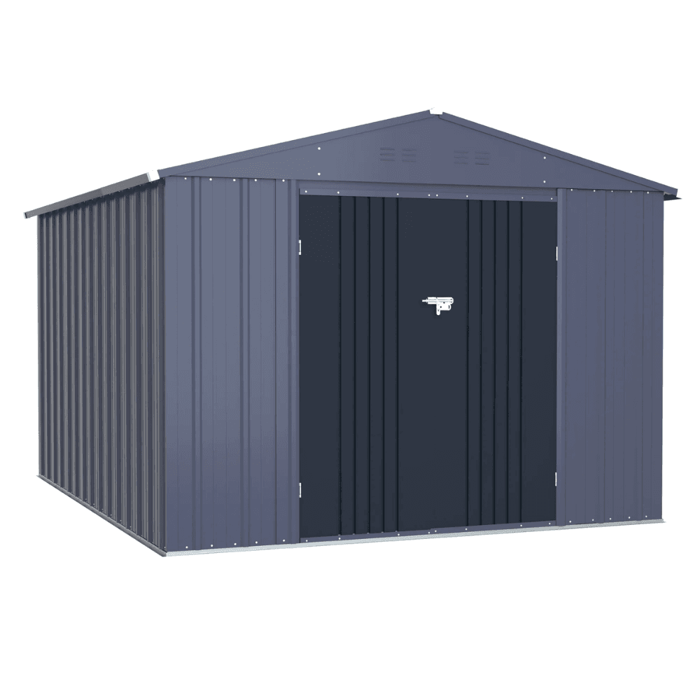 ltm-product-280-image-1 Veikous 8 ft. x 12 ft. Outdoor Storage Shed with Lockable Door and Vents - Image 1
