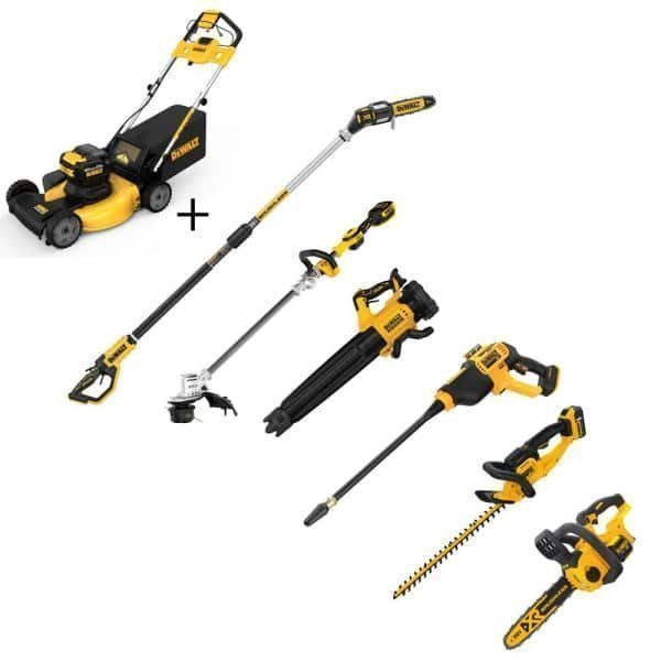 ltm-product-327-image-1 21.5 in. 20-V Li-Ion Cordless Battery Walk Behind Self Propelled Mower w/Hedge,Bare Trimmer,Blower,Cleaner,Pole/Hand Saw - Image 1